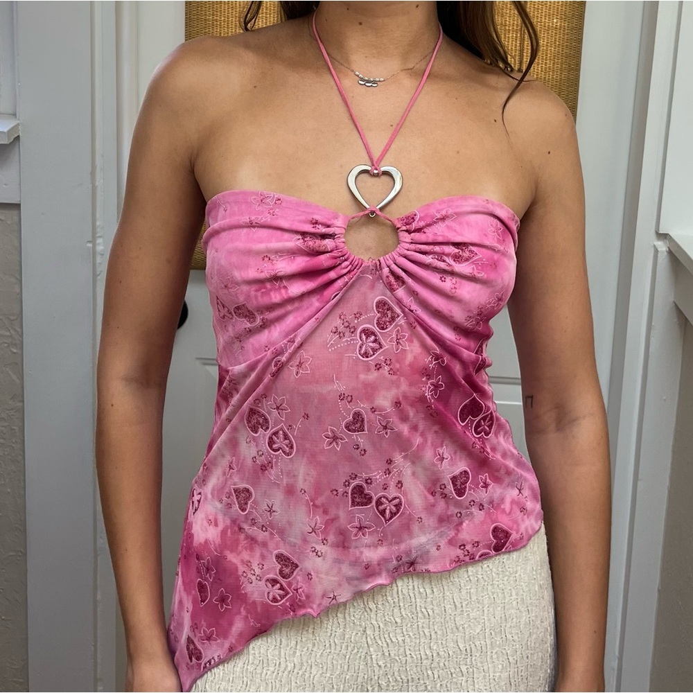 Vintage Pink Halter Top